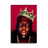 Biggie Smalls Poster Rapper Posters for Room Aesthetic Canvas Poster Wall Art Decor Print Picture Paintings for Living Room Bedroom Decoration Unframe: 12x18inch(30x45cm)