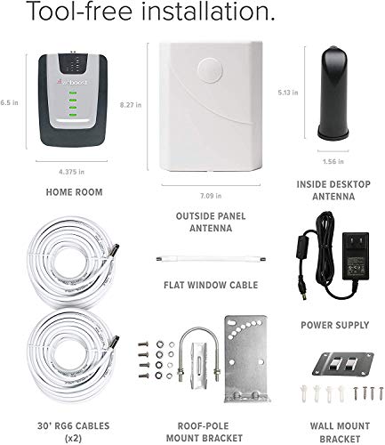 Weboost Home Room (472120R) Factory Refurbished Cell Phone Signal Booster Kit | Up To 1,500 Sq Ft | All Us Carriers - Verizon, At&T, T-Mobile & More | 5G Ready | 1 Year Manufacturer Warranty #TOP6