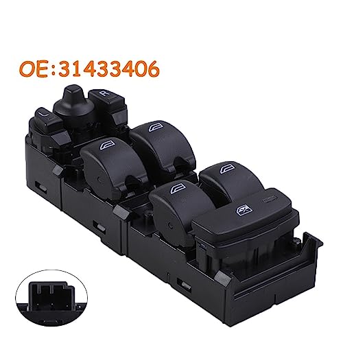 Interrupteur de commande de vitre réactif et fluide pour Volvo XC60 S90 Master Driver 31433406