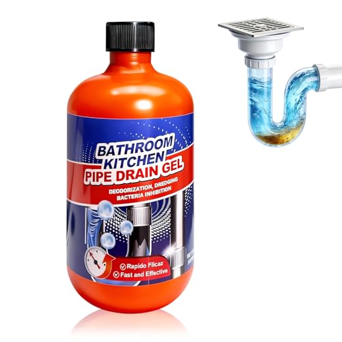 Drain Clog Remover, Liquid Plumber Drain Cleaner, Powerful Pipe Opener & Toilet Clog Remover and Cleaner for Shower Pipes, 500ml