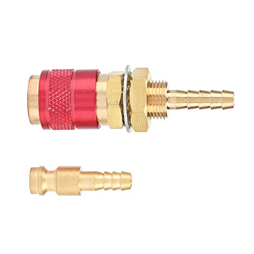 Conector de encaixe rápido M6 Gás e Água conector rápido para montagem de tocha de soldador MIG TIG
