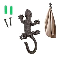 Oldmoom Cast Iron Hooks - Rustic Cast Iron Wall Hooks | Antique Decorative Hanger Rack for Coats, Bags, Towels, Hats