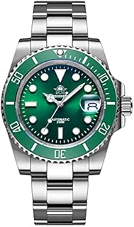 ADDIESDIVE Herren analog Automatikuhr 20bar Wasserdichtes leuchtendes Herren Taucheruhr Edelstahlarmband