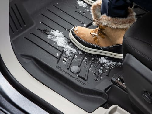 Weathertech FloorLiner HP Custom Fit Floor Mats for Dodge Ram Truck 1500, Ram 1500 1st & 2nd Row (441428-1-2IM), Black
