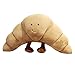 Flcfaca. 18/36 / 70 cm Kreatywny uśmiech Croissant Pluszowe Zabawki Cute Food Chleba Poduszka Nadziewane Miękki Doll Sleep Poduszka Prezent (Color : 36cm)