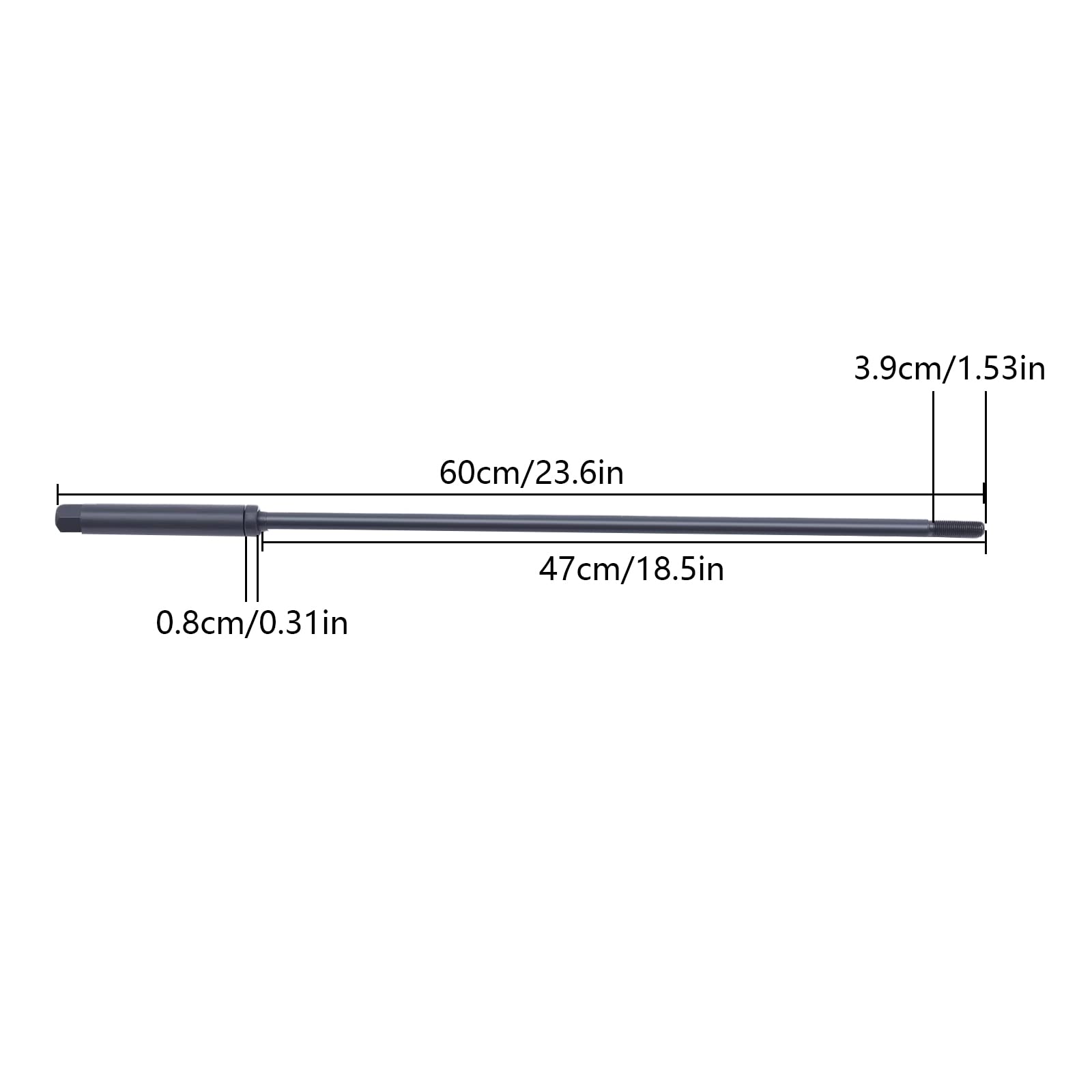 CNC 1SET Bridgeport Milling Machine Part 7/16 Thread R8 Draw Bar Overall Drawbar