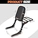 AUFER Detachable Black Rear Passenger Backrest Sissy Bar with Luggage Rack and Backrest Pad Compatible with for Rebel 250 CA250 CMX250 All Years