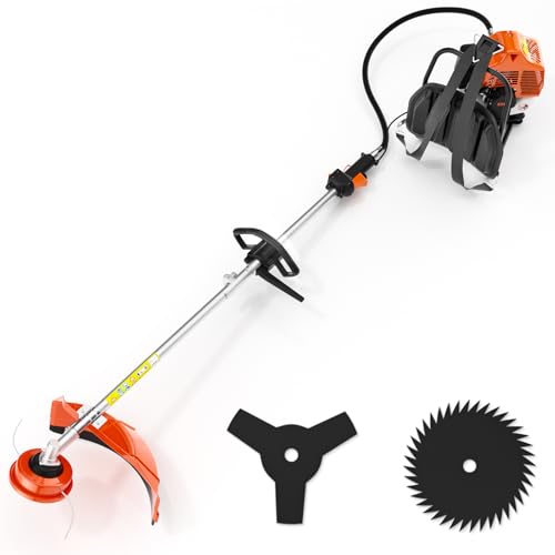 Weed Wacker Gas 54CC 3-in-1 Trimmer with Rubber Handle