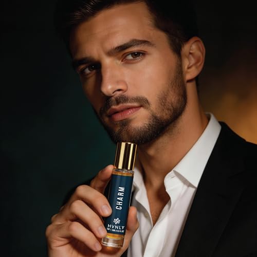 Image of HVNLY Charm Eau De Parfum For Men | Long Lasting Luxury Perfume |Bergamot, Nutmeg, Patchouli | Best Gift For Anniversary, Birthday, Wedding | Office Wear, Casual Wear | 15 ml