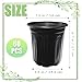 Jgalnim 60 Pack 1 Gallon Nursery Plant Pots,Thickened Flexible Plastic Seedling Pot with Holes,Flower Plant Container for Succulents,Cuttings,Transplanting,Home Garden(Black)