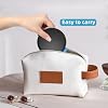 BVN Leak-Proof Denture Bath Cup for Travel, Denture Cup for Soak Dentures, Retainer Cleaning Case with Strainer (Black + Blue)