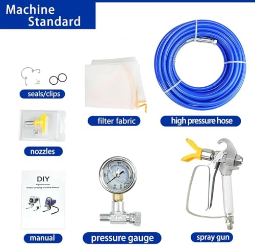 Image of TOMAHAWK Airless Paint Sprayer 750W 3000 PSI Heavy Duty Commercial Painting Machine for Painting Walls, Home /Building Exteriors & Large Scale Projects
