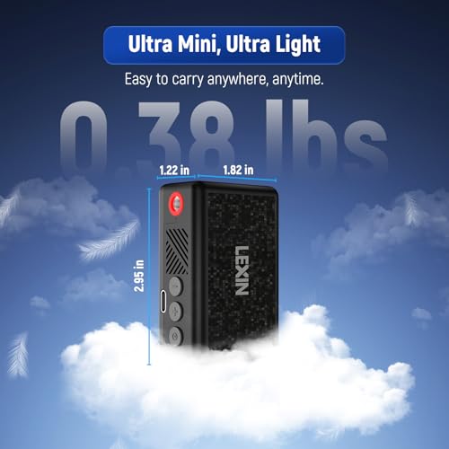 Image of LEXIN P2 Mini Electric Bike Pump, 130 PSI Portable Bicycle Air Pump