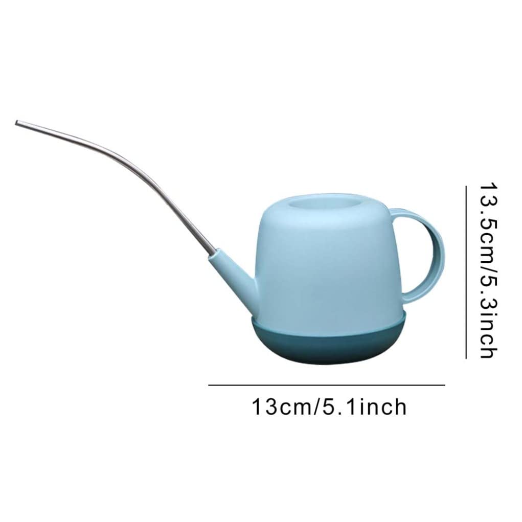 Gießkanne für den Außenbereich Gießkanne for draußen, Gießkanne for drinnen Gießkannen Gießkannen Blumen Gießkanne Kleiner Wasserkocher mit langem Ausguss for Pflanzen im Freien und drinnen 1L Weiß(Bl