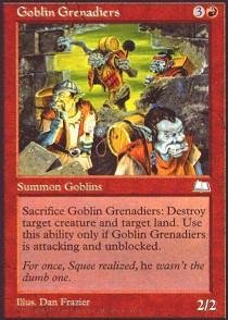 Rarità: Uncommon Magic The Gathering - Goblin Grenadiers - Goblin Granatieri - Weatherlight