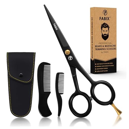 5-Inch Professional Beard and Mustache Scissors Set