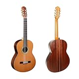 Aghartha AG-40 Classical Guitar 39-inch Solid Cedar Top, Handcrafted Spanish Heel Nylon String Guitar for Beginners and Professionals