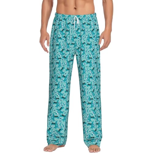 Pantalon de pyjama requin homme en coton doux pour nuit confortable