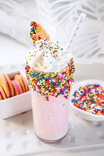 Image of Pramix Rainbow Sprinkles 400g | Multicolor Sugar Sprinkles for Cake Decoration | Toppings for Ice Cream, Cupcakes, Cookies & Desserts