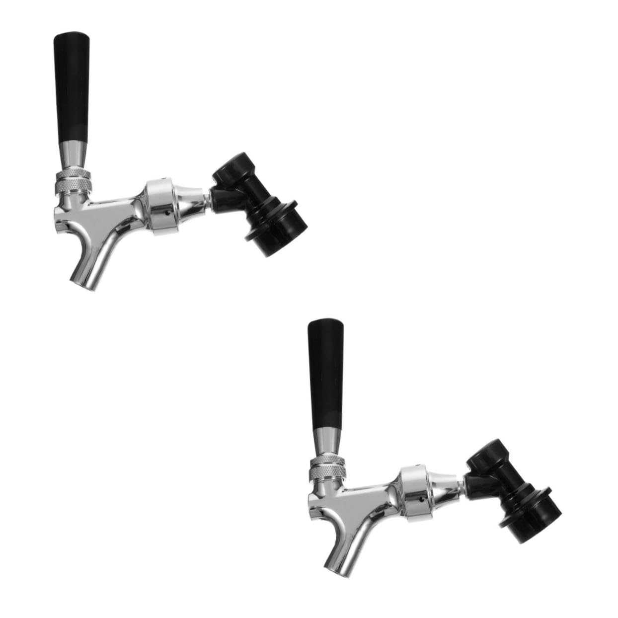 MAGICLULU 2 Piezas Grifo de Cerveza dispensador Martini Estante Botellas criba vibradora Barril de Cerveza Accesorios Cerveza Tirador de Cerveza para casa Grifo de Barril Abdominales Black