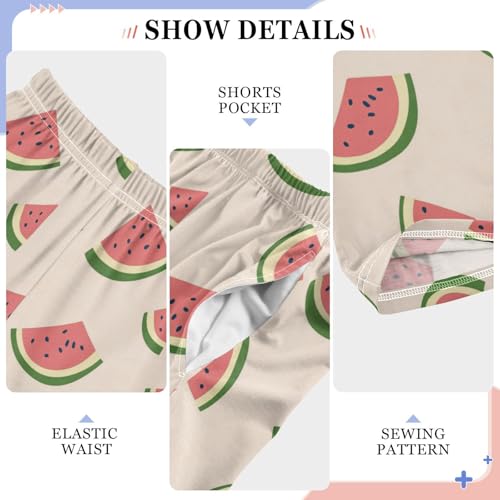 Pajama Bottoms, Pajamas Long Pant Cartoon Watermelons Lounge Wear Casual Sleep Pants Soft Pjs Sleepwear4