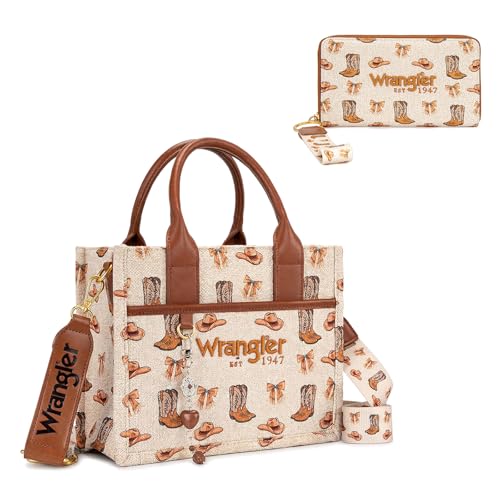 Wrangler Rodeo Icons Tote Bags y Billetera de Muñeca Western Set miniatura 1