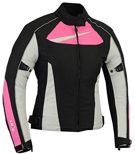 LOVO - Chaqueta Moto Mujer para Invierno - Cazadora Moto Mujer con Protecciones CE - Ropa Moto de Alta Protección - Estilo Deportivo y Seguro - Chaqueta Moto Resistente para Frío y Lluvia