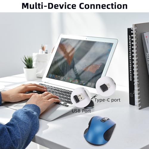 Mouse inalámbrico ergonómico ideal para aliviar la tensión en tu muñeca al usar Mac o Windows 6