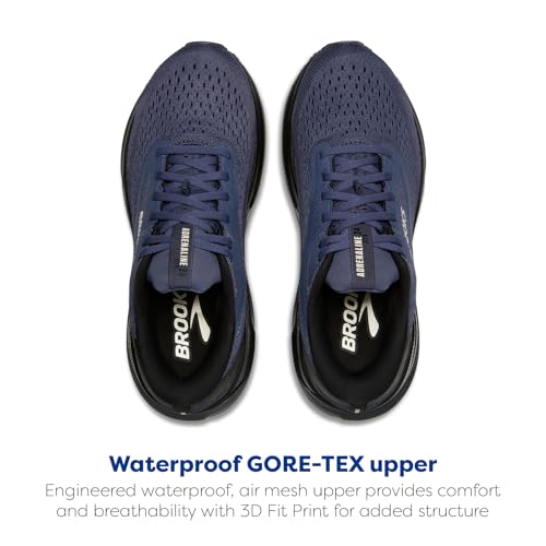 Brooks Women’s Adrenaline GTS 24 GTX Waterproof Supportive Running & Walking Shoe - Black/Nightshadow/Coconut - 8.5 Medium4