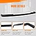 MODILOVER Front Bumper Lip Spoiler Compatible with 1984-1992 BMW 3-Series E30, PP Unpainted Black OE M-Tech Style Add-on Front Splitter Air Dam Chin Protector