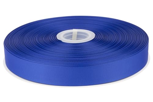 Tekdeere 1 inch Solid Cobalt Grosgrain Ribbon 100 Yards, Perfect for Gift Wrapping, Crafts, Bows Making, Sewing, Wreaths, Hair Accessories and Wedding Decoration