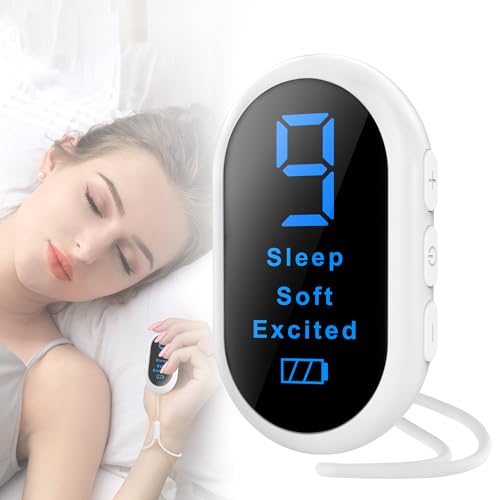 Sleep Aid Device, BOYUNSHI Anxiety Relief for Adults Type-C Rechargeable Microcurrent Calm Palm with 3 Modes & 9 Adjustable Gears Portable Sleep Instrument for Insomnia Solution, Improve Deep Sleep