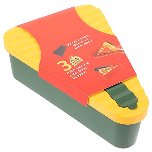MAGICLULU Caja De Pizza Cajón Microondas Contenedores Contenedor De Pizza De Silicona Expandible Reutilizable Pizza Contenedor De Almacenamiento Microondas Cajón Calentamiento De Alimentos