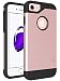 iPhone 7 Case, LK [Armor Shield] Shock Absorbent Dual Layer Hard PC Cover + TPU Inner Hybrid Defender Case For Apple iPhone 7 (Rose Gold)
