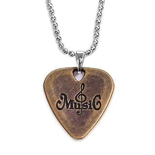 ABchat Metal Guitar Pick Necklace Zinc Alloy 1.2mm Thickness with Ball Chain (Color : 1) - Les Beatles, Paul McCartney, John Lennon, RIngo Starr, George Harrison ABchat Metal Guitar Pick Necklace Zinc Alloy 1.2mm Thickness with Ball Chain (Color : 1) – Image 2