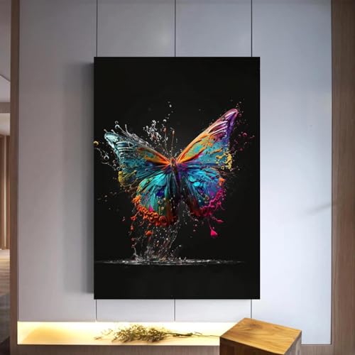 Toile de peinture abstraite pour raviver les murs blancs du salon - 2