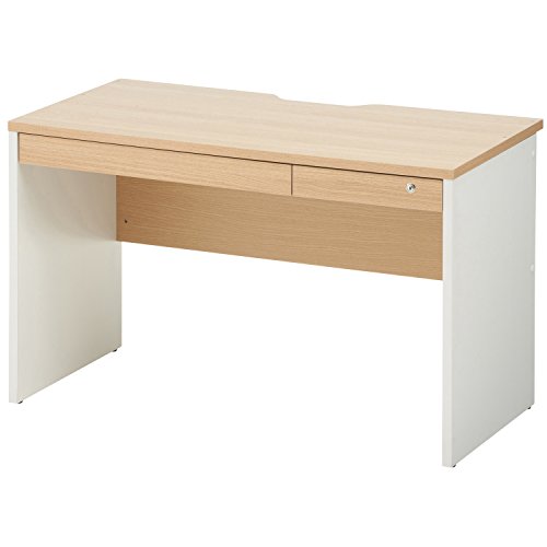 法人様向け オフィスコム ペスパ 木製デスク 平机 引き出し付き 幅1200×奥行600×高さ720mm ナチュラル天板 PESPA-DKDW-W12D6-NA