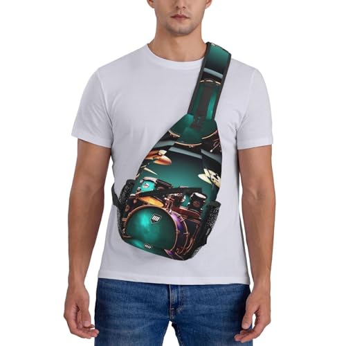Mochila Cruzada Estampado Tambor para Senderismo miniatura 7