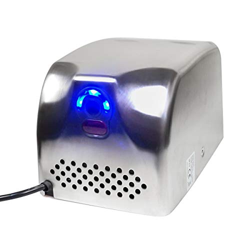 Goetland Stainless Steel Commercial Hand Dryer 224Mph Automatic High Speed Heavy Duty Dull Polished #TOP4