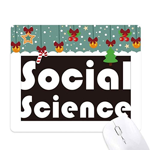 Tapis de souris social science noir pour le jeu et le bureau