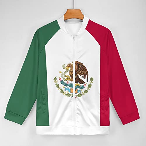 Fattyeery Mens Pullover Jacket Mexican Flag Autumn Soft and Comfortable Loose Hip-Hop for Men Long-Sleeved Sweatershirt for Boys 4XL3