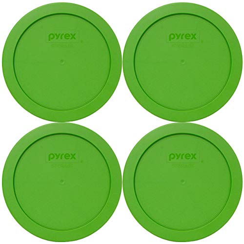 Couvercle Pyrex 7201-PC vert lot de 4 pour bol plastique de conservation