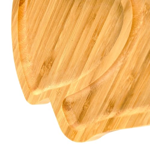 BinaryABC Heart Shaped Charcuterie Board Wood Serving Platters and Trays Side Dish Serving Trays,Valentines Day Table Decorations Supplies - Thumbnail 5