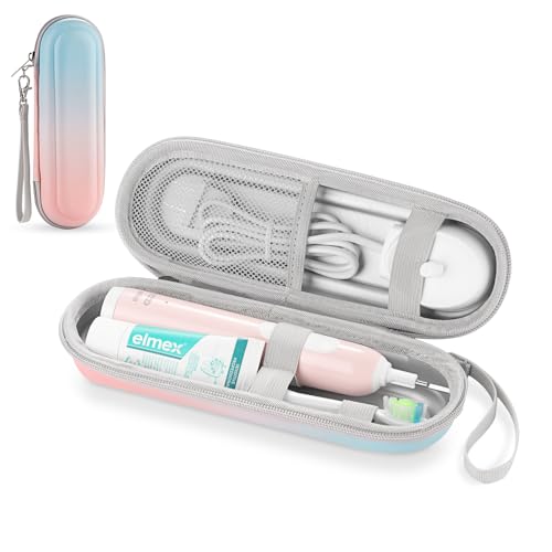 TYSORETY Zahnbürsten-Reiseetui für Oral-B/Oral-B Pro/Phlips Sonicare elektrische Zahnbürste tragbares Hartschalen Reisetasche (Gradientenfarbe)