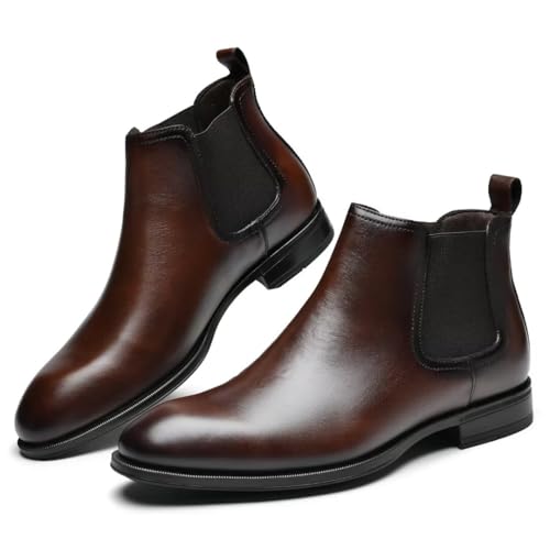 Image of Arkbird Men's Dress Boots Genuine Leather Ankle Boot for Men Classic Casual Oxford Style Footwear