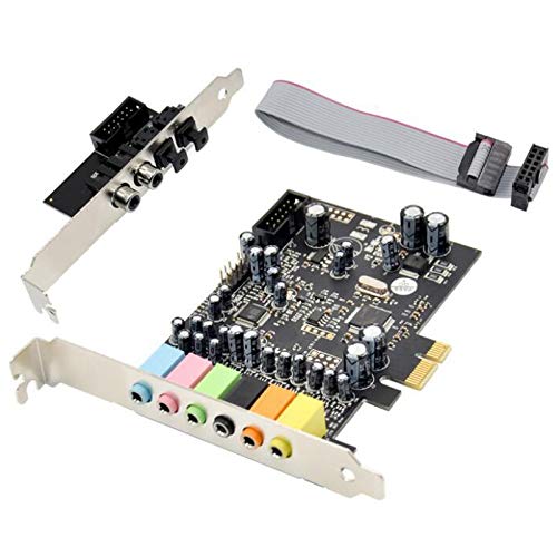 Tarjeta de Sonido PCIe de 7.1 Canales CM8828 + CM9882A con Soporte SPDIF Tarjeta de ExtensióN EstéReo 3D Digital AnalóGica PCIe 7.1CH