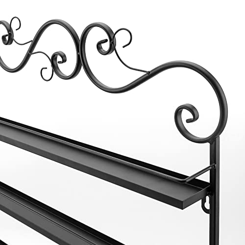 Lasieyo 5 Tier Nail Polish Racks, Nail Polish Racks For The Wall, Nail Polish Wall Rack Nail Polish Bottles | Essential Oil Storage Display Nail Polish Rack (170-200 Bottles - Black) #TOP6