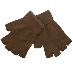 ECYC Half Finger Vingerloze Gebreide Pols Handschoen Winter Warm