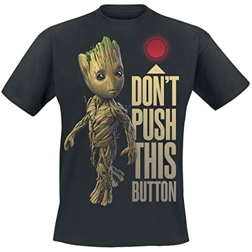 Guardians of the Galaxy 2 - Groot - Button Männer T-Shirt schwarz M