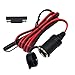 SAE to Motorcycle Female Cigarette Lighter Socket - 12V-24V Bike Power Extension Cable 6FT SAE 2 Pin Quick Release Connect Disconnect Plug 16AWG Heavy Duty Extension Cord (1 Pack)